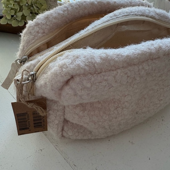 Birkenstock Handbags - Birkenstock Soft cream Sherpa Cosmetic Bag
